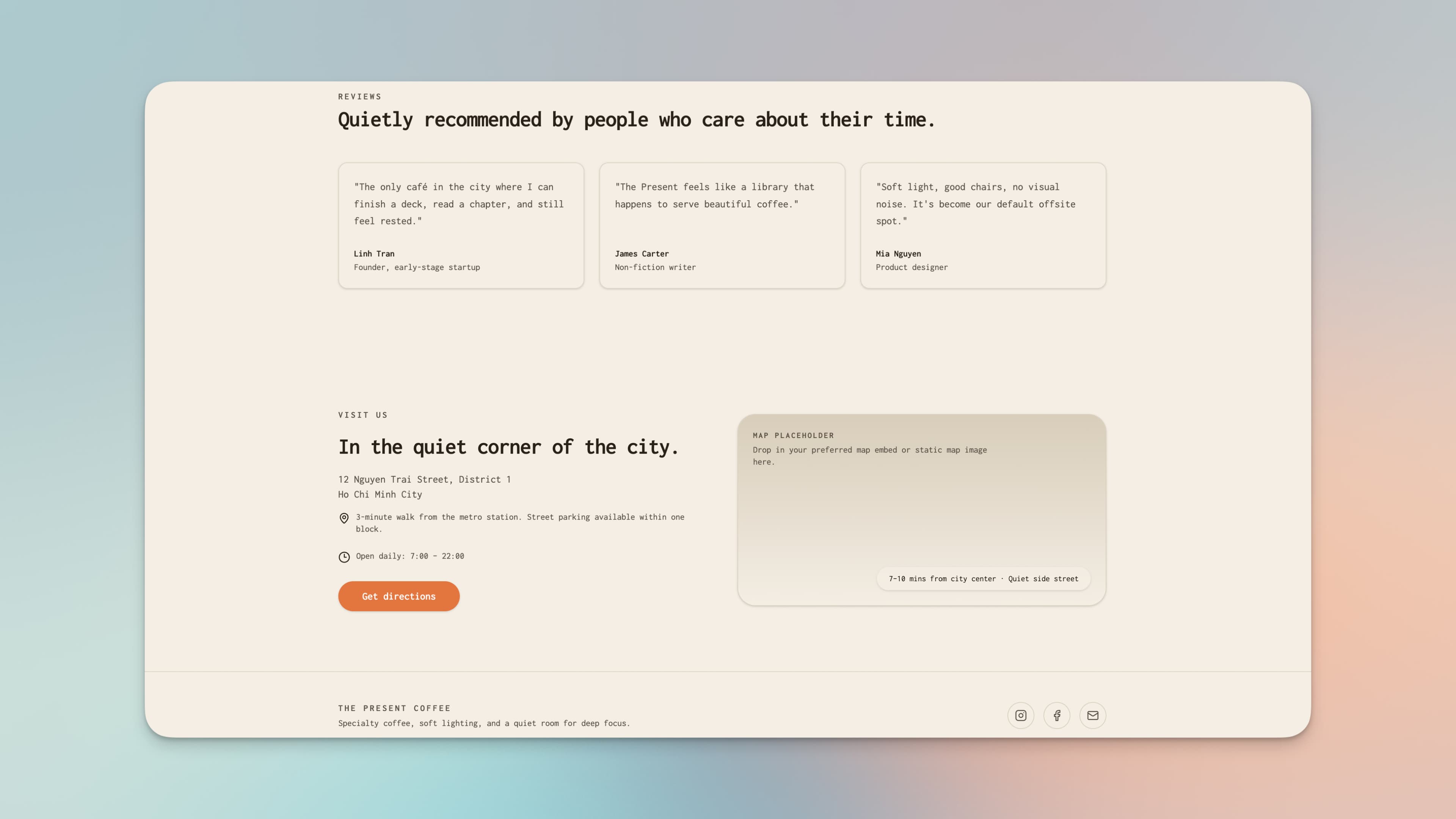 Minimalist Coffee Shop Template – 4