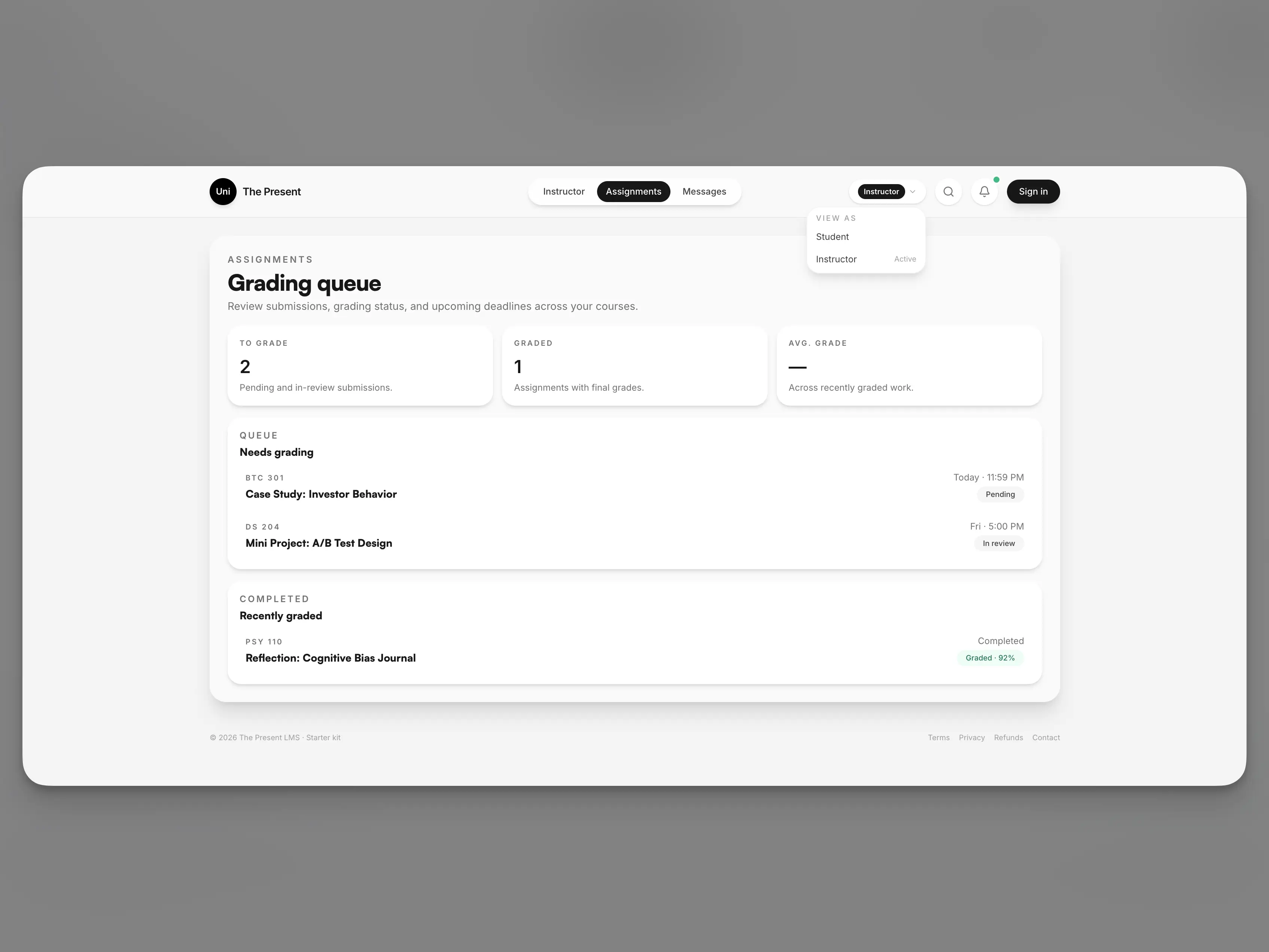 Uni The Present – Next.js LMS Starter Kit – 4