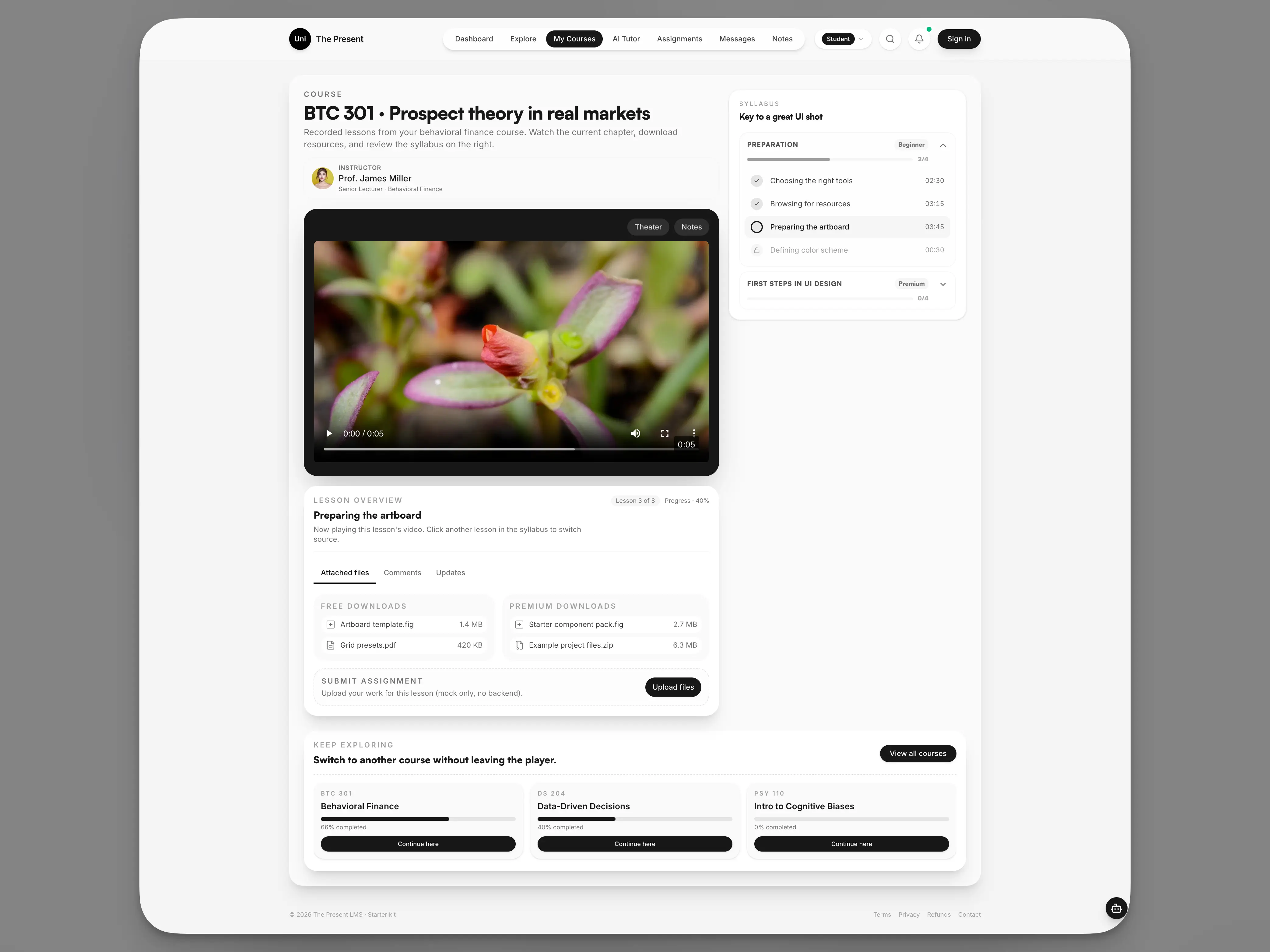 Uni The Present – Next.js LMS Starter Kit – 3