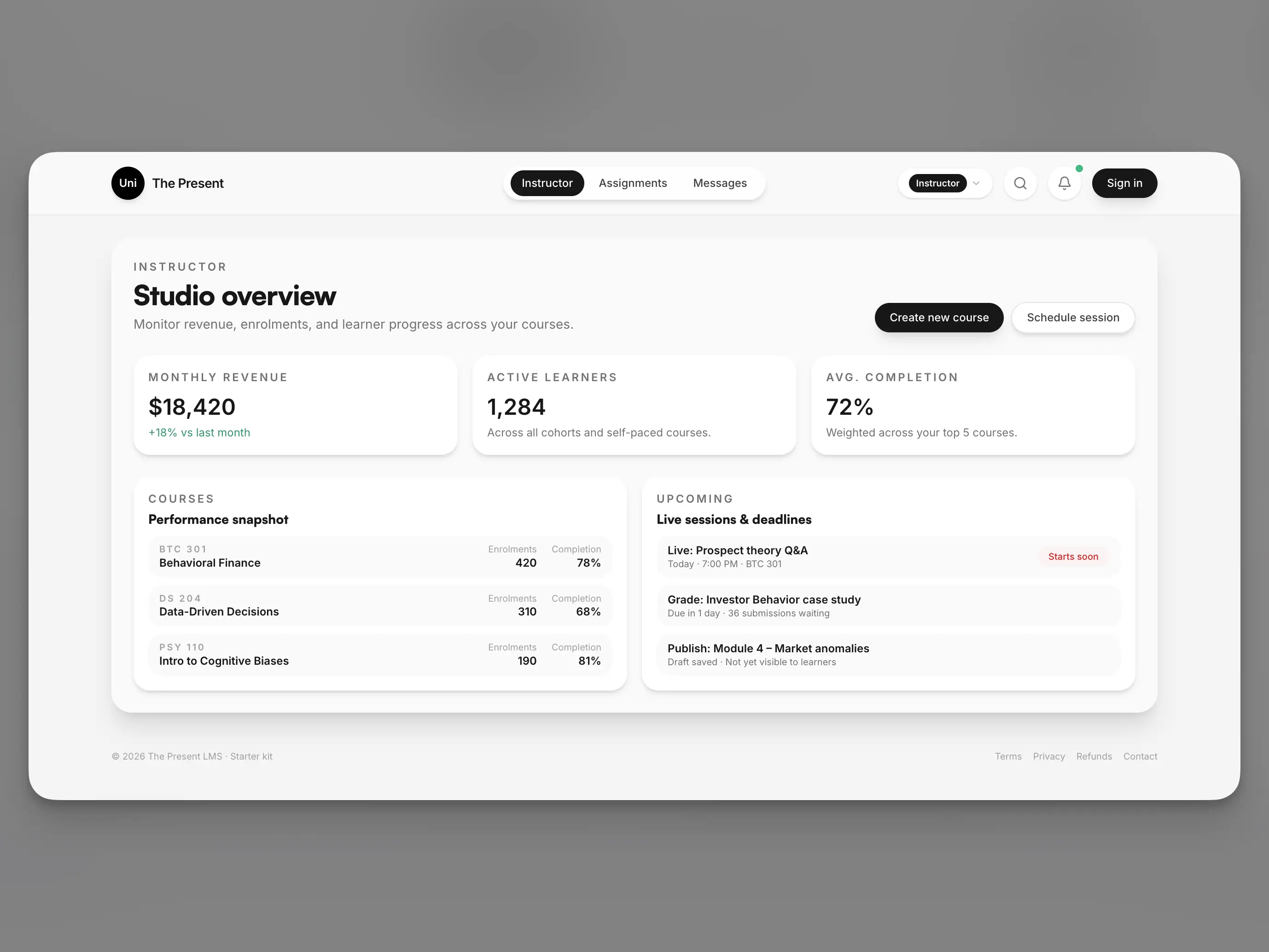 Uni The Present – Next.js LMS Starter Kit – 5