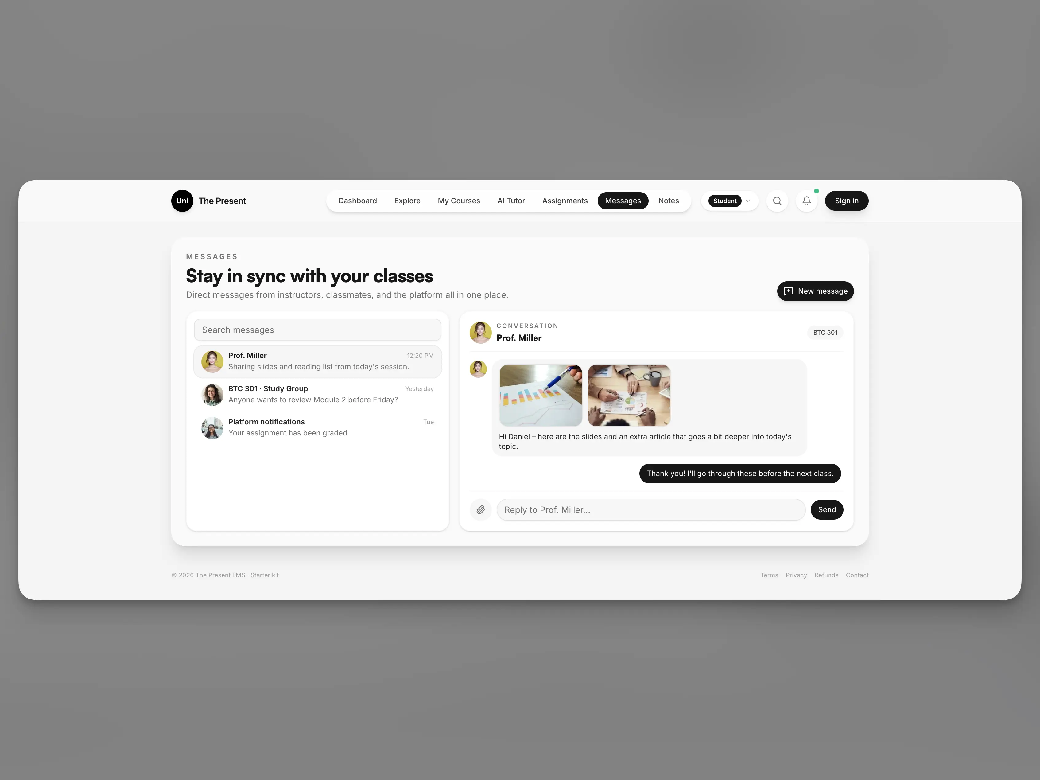 Uni The Present – Next.js LMS Starter Kit – 6